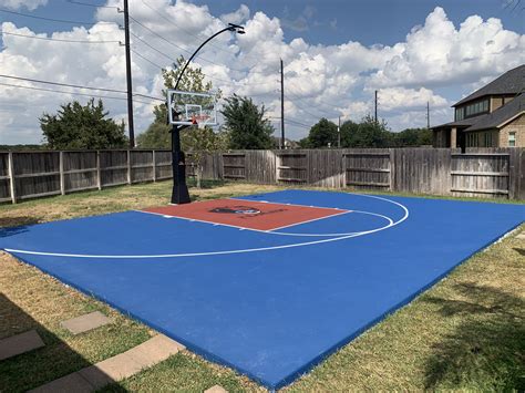 How to Paint a Basketball Court .